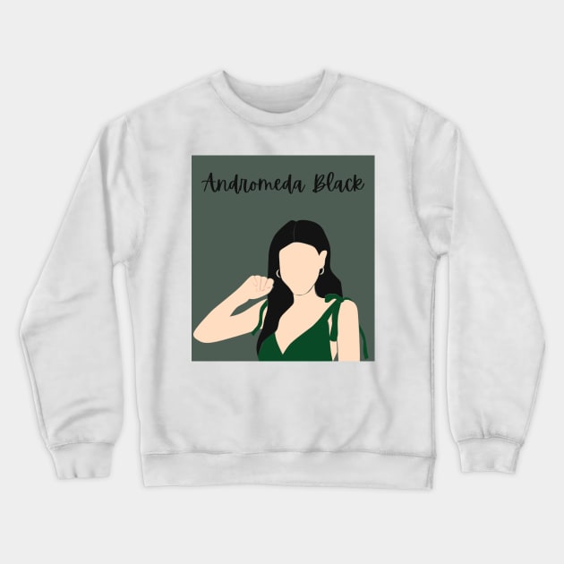 Andromeda Black Crewneck Sweatshirt by ThePureAudacity